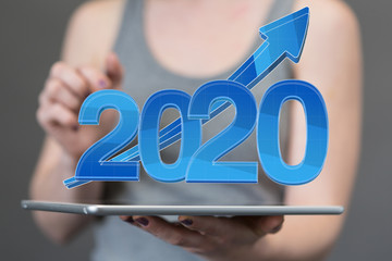 year 2020 business solution concept