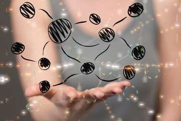 internet net and data digital concept.