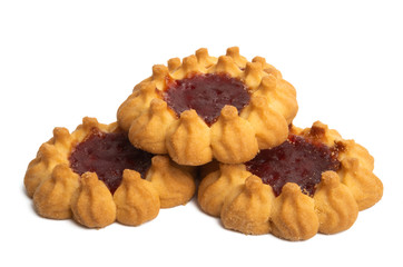 cookies with jam isolated