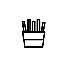 Vector illustration, french fries icon design