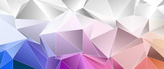 Obraz premium Abstract Low-Poly background. triangulated texture. Design 3d. Polygonal geometrical pattern. Triangular modern style
