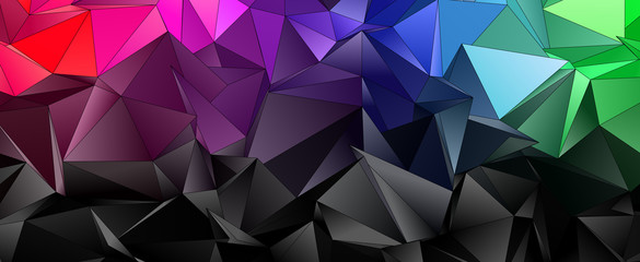 Abstract Low-Poly background. triangulated texture. Design 3d. Polygonal geometrical pattern....