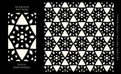 Fototapeta premium Vector Seamless Pattern, Geometric Seamless Pattern, Pattern Background, Abstract Seamless Pattern Background.