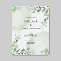 beautiful floral vector wedding invitation cards