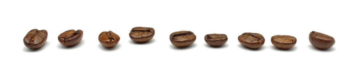 Coffee beans. Isolated on white a background