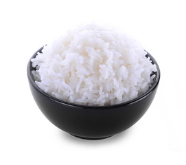 rice bowl on white background