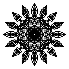Abstract mandala on white background