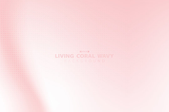 Abstract Soft Living Coral Gradient With White Background. Illustration Vector Eps10