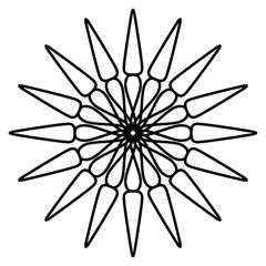 Abstract mandala on white background