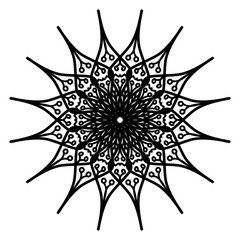 Abstract mandala on white background