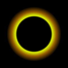 Sun Eclipse vector illustratration.Total Eclipse of the Sun with Corona on dark background