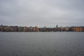 Stockholm cityscape seen from the south