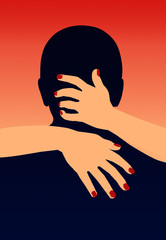 Lover, lover, lover, kiss, sexy, love, lover, Valentine's day, hot kiss, man, gentleman, man, love, hot love, romance, emotion,