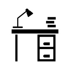 Study table icon vector sign and symbol