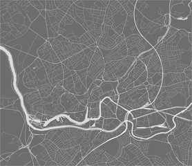 map map of the city of Bristol, South West England, England, UK