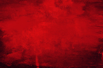 red canvas background