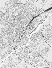 Fototapeta na wymiar map of the city of Limoges, Haute-Vienne, Nouvelle-Aquitaine, France