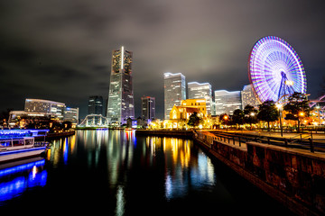 神奈川県 横浜 みなとみらいの夜景