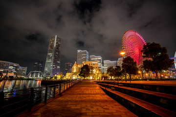 神奈川県 横浜 みなとみらいの夜景