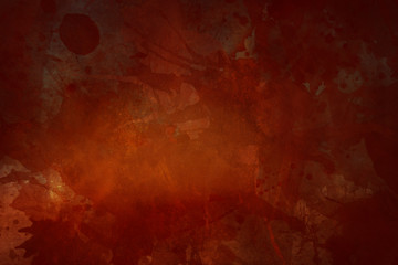 red bloody grungy background or texture with splatters