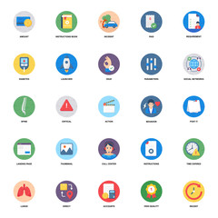  Business Flat Rounded Icons Pack 