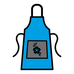 Apron icon vector