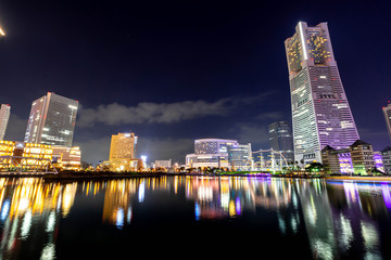 神奈川県 横浜 みなとみらいの夜景