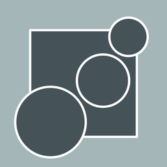 Photos collage frame template