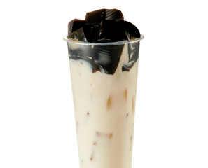 Guiling cream milk tea drink