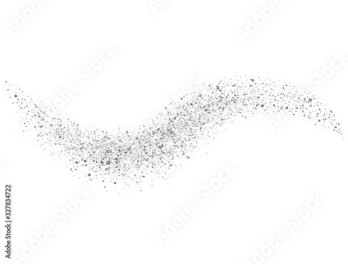 Star Dust On Transparent Background Bright Silver Glitter Wave Stardust Trail Sparkling Particles Space Comet Tail Vip Luxury Design Template Vector Illustraion Wall Mural Liubov