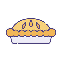 Isolated sweet cake flat style icon vector design