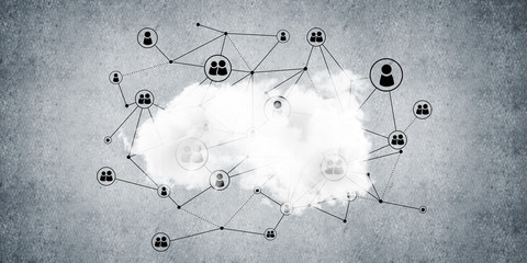 Wireless technologies for connection and sharing data as abstract concept