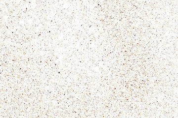 Coffee Color Grain Texture Isolated on White Background. Chocolate Shades Confetti. Brown Particles. Digitally Generated Image. Vector Illustration, EPS 10.