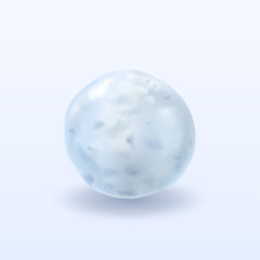 Snowball with shadow