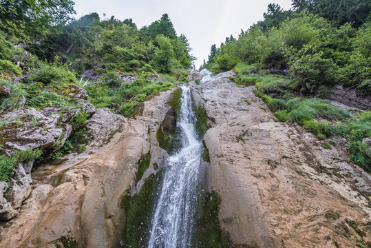 Horses Waterfall - Cascada Cailor located in Rodna National Park, Rodna Mountains in Maramures region of Romania