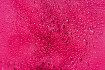 Close-up of cold steam on a glass of water