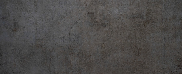 Anthracite gray brown stone  cement concrete texture background panorama banner long