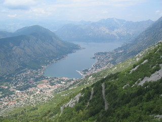 view of the mountains