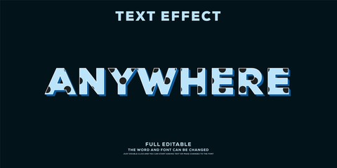 Modern font effect for banner