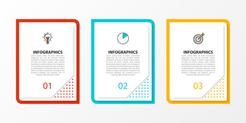 Infographic design template. Creative concept with 3 steps