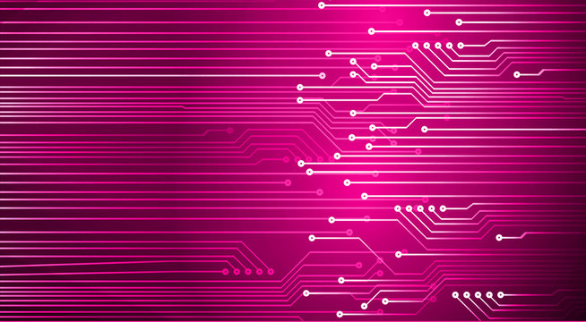 pinkcyber circuit future technology concept background