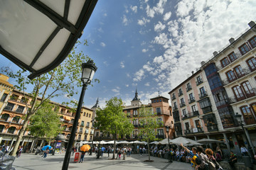 Panoramic view of the Plaza Mayor of Toledo