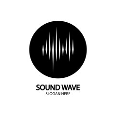 Sound waves vector illustration