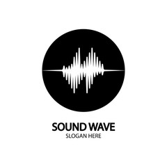 Sound waves vector illustration