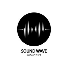 Sound waves vector illustration