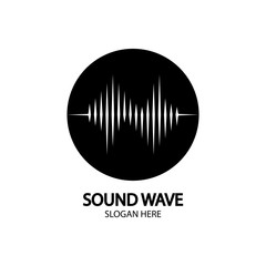 Sound waves vector illustration
