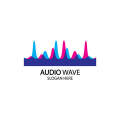 Music Logo concept sound wave, Audio Technology, Abstract Shape