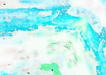 Watercolor paper background. Abstract Painted Illustration. Brush stroked painting.