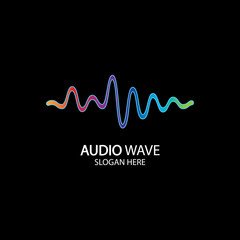 Music Logo concept sound wave, Audio Technology, Abstract Shape