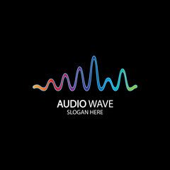 Music Logo concept sound wave, Audio Technology, Abstract Shape